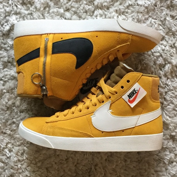 Nike Shoes - Nike Blazer Mid Rebel Yellow BQ4022-700 Pins 7